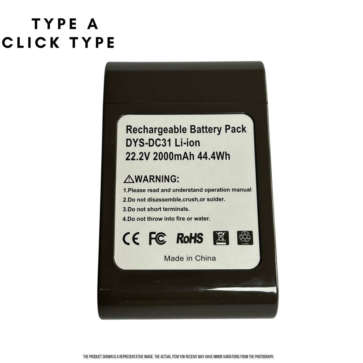 Type A Brand New Replacement Battery For Dyson DC30, DC31, DC34, DC35, DC44 & DC45 - Dyson Revive
