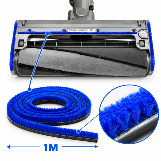 Aftermarket 1 metre blue bristle strip for Dyson Fluffy soft roller head