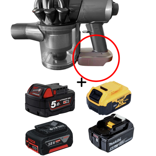 Dyson V6 V7 V8 Battery Adapter For Makita Milwaukee Dewalt Bosch 18V Battery Convert